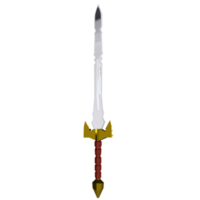 3d Rendering Of Sword Object png