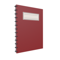 3d representación de cuaderno objeto png