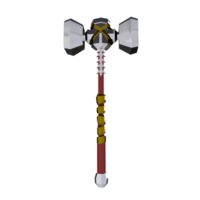 3d Rendering Of Long Hammer png