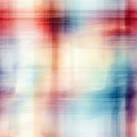 Softly blurred tartan plaid fabric background with subtle artistic color variations photo