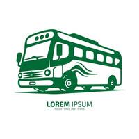 Minimal and abstract logo of bus icon school bus vector bus silhouette isolated students bus