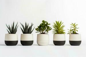 planta temática minimalista Navidad regalos para jardín entusiastas aislado en un blanco antecedentes foto