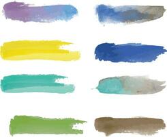 Vector abstract watercolor paint with brush background template