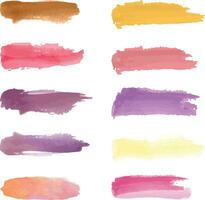 Vector abstract watercolor paint with brush background template