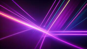 abstract light background that incorporates neon-like streaks and beams photo