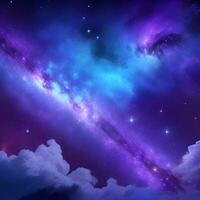 abstract luxury galaxy background with a focus on rich, deep blues and purples photo