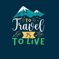 Free vector hand drawn adventure travel lettering.