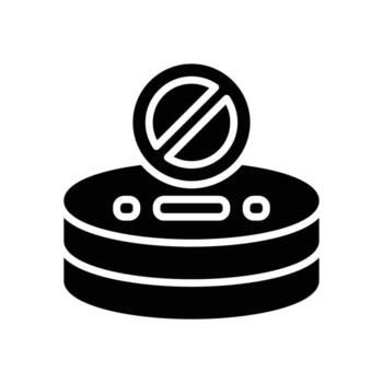 base de datos glifo icono. vector icono para tu sitio web, móvil, presentación, y logo diseño.