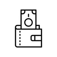 wallet line icon. vector icon for your website, mobile, presentation, and logo design.