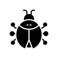 bug glyph icon. vector icon for your website, mobile, presentation, and logo design.