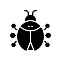 bug glyph icon. vector icon for your website, mobile, presentation, and logo design.