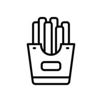 french fries line icon. vector icon for your website, mobile, presentation, and logo design.