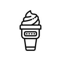 hielo crema línea icono. vector icono para tu sitio web, móvil, presentación, y logo diseño.