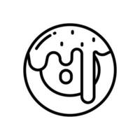 donut line icon. vector icon for your website, mobile, presentation, and logo design.