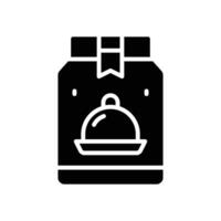 food pack glyph icon. vector icon for your website, mobile, presentation, and logo design.