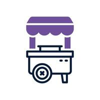 food stand dual tone icon. vector icon for your website, mobile, presentation, and logo design.