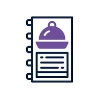 food menu dual tone icon. vector icon for your website, mobile, presentation, and logo design.