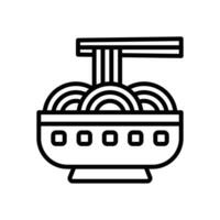 noodles line icon. vector icon for your website, mobile, presentation, and logo design.