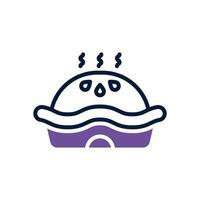 pie dual tone icon. vector icon for your website, mobile, presentation, and logo design.