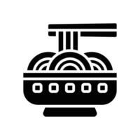 noodles glyph icon. vector icon for your website, mobile, presentation, and logo design.