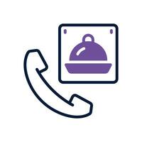 order food dual tone icon. vector icon for your website, mobile, presentation, and logo design.