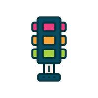 traffic light filled color icon. vector icon for your website, mobile, presentation, and logo design.
