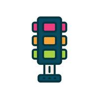 traffic light filled color icon. vector icon for your website, mobile, presentation, and logo design.