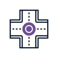 road dual tone icon. vector icon for your website, mobile, presentation, and logo design.