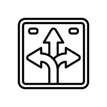 direction line icon. vector icon for your website, mobile, presentation, and logo design.