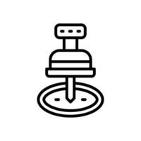 pushpin line icon. vector icon for your website, mobile, presentation, and logo design.
