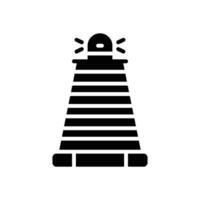 traffic cone glyph icon. vector icon for your website, mobile, presentation, and logo design.