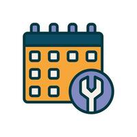 schedule filled color icon. vector icon for your website, mobile, presentation, and logo design.