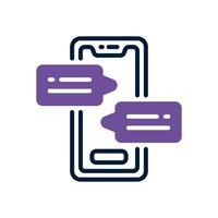 conversation dual tone icon. vector icon for your website, mobile, presentation, and logo design.