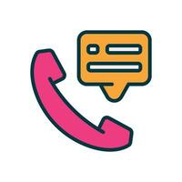 phone call filled color icon. vector icon for your website, mobile, presentation, and logo design.