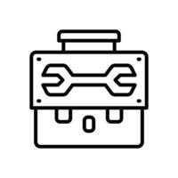 toolbox line icon. vector icon for your website, mobile, presentation, and logo design.
