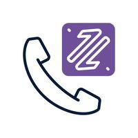 incoming call dual tone icon. vector icon for your website, mobile, presentation, and logo design.