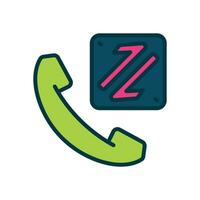 incoming call filled color icon. vector icon for your website, mobile, presentation, and logo design.