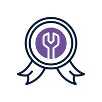 badge dual tone icon. vector icon for your website, mobile, presentation, and logo design.