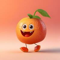 3D character that is a walking, talking piece of fruit with a witty sense of humor. photo