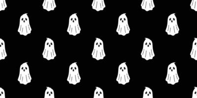 Ghost seamless pattern vector Halloween spooky scarf isolated repeat wallpaper tile background devil evil cartoon illustration gift wrap paper doodle design