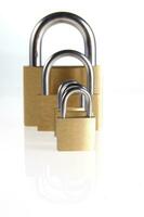 a lock with several locks and keys photo