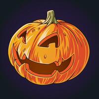 Pumpkin Head Isolated vector