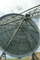 old and large disused radio antennas photo