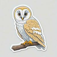 Image of an owl bird. For posters, stickers. postcards, interior design photo