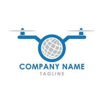 drone logo design vector