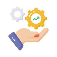 Check this carefully crafted vector of management services in trendy style