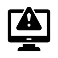 System error warning for webpage, banner, presentation, social media, documents vector