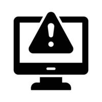 System error warning for webpage, banner, presentation, social media, documents vector