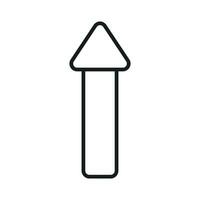 Up arrow vector design isolated on white background