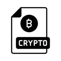 Well designed icon of bitcoin document, Btc with document vector